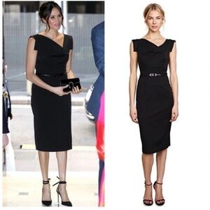 Black Halo Jackie O Sheath Dress Black